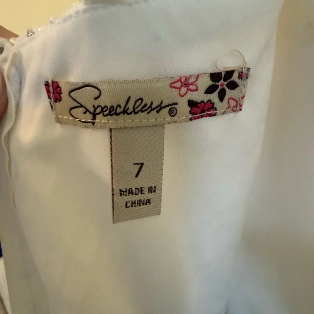 Speechless White Lace and Black Tulle Kids Dress *NEW WITH TAGS*